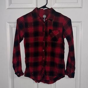 Wonder Nation girls flannel. Size Medium (7/8).
